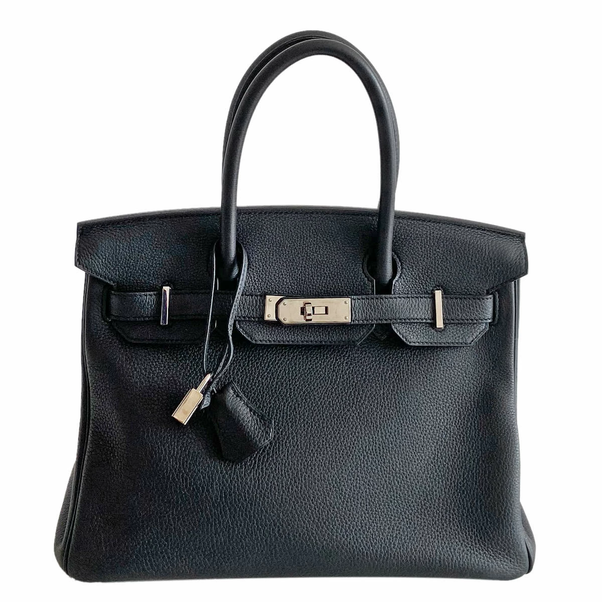 Hermes Hermès Black Taurillon Clemence Birkin 30 Bag For Women 3 Hermes Hermès Black Taurillon Clemence Birkin 30 Bag For Women