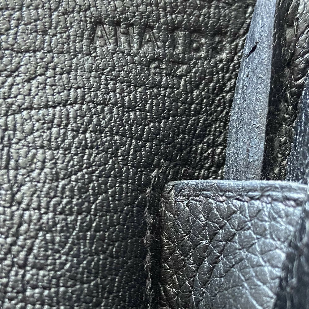 Hermes Hermès Black Taurillon Clemence Birkin 30 Bag For Women 9 Hermes Hermès Black Taurillon Clemence Birkin 30 Bag For Women - Image 7
