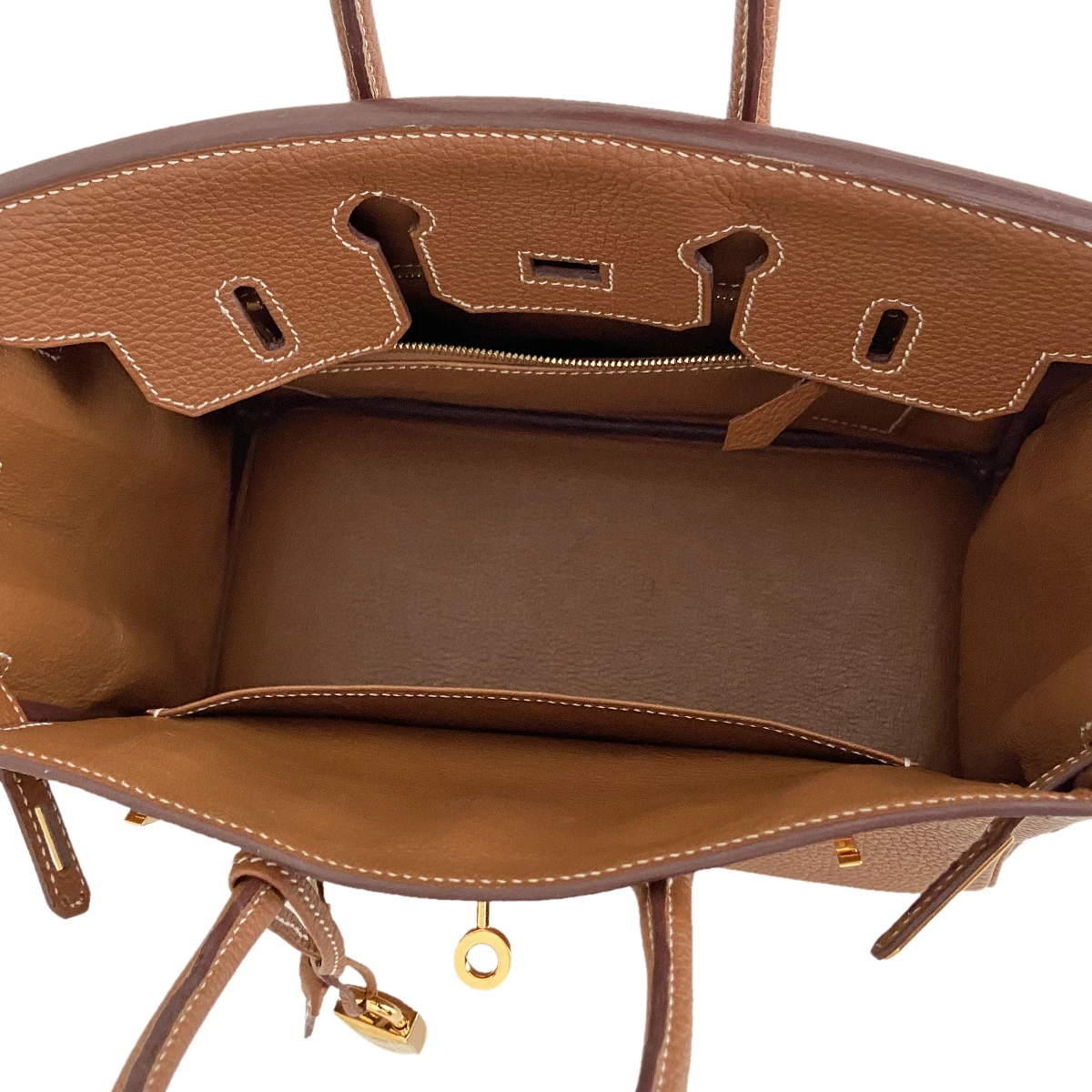 Hermes Hermès Gold Veau Togo Birkin 25 Bag For Women 8 Hermes Hermès Gold Veau Togo Birkin 25 Bag For Women - Image 6