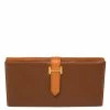 Hermes Noisette/Orange Chevre Leather Bearn Gusset Wallet For Women -Deals Hermes Store luxury women hermes used handbags p426471 005