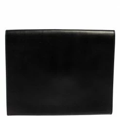 Hermes Noir Veau Villandry Leather Cinhetic Clutch For Women -Deals Hermes Store luxury women hermes used handbags p426508 012