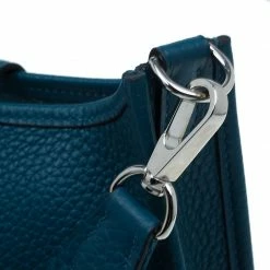 Hermes Blue De Presse Clemence Evelyne II TPM Bag For Women -Deals Hermes Store luxury women hermes used handbags p42839 006