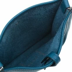 Hermes Blue De Presse Clemence Evelyne II TPM Bag For Women -Deals Hermes Store luxury women hermes used handbags p42839 013