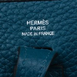 Hermes Blue De Presse Clemence Evelyne II TPM Bag For Women -Deals Hermes Store luxury women hermes used handbags p42839 014