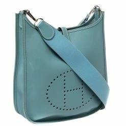 Hermes Ciel Epsom Leather Evelyne I PM Bag For Women -Deals Hermes Store luxury women hermes used handbags p428774 007