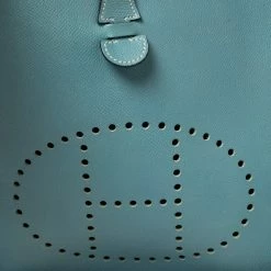 Hermes Ciel Epsom Leather Evelyne I PM Bag For Women -Deals Hermes Store luxury women hermes used handbags p428774 012