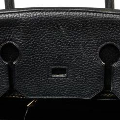 Hermes Black Clemence Leather Gold Hardware Birkin 35 Bag For Women -Deals Hermes Store luxury women hermes used handbags p428779 008