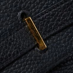 Hermes Black Clemence Leather Gold Hardware Birkin 35 Bag For Women -Deals Hermes Store luxury women hermes used handbags p428779 012