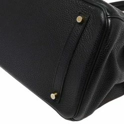 Hermes Black Clemence Leather Gold Hardware Birkin 35 Bag For Women -Deals Hermes Store luxury women hermes used handbags p428779 1620448280 015