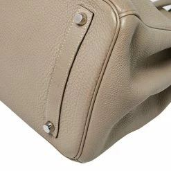 Hermes Gris Tourterelle Togo Leather Palladium Hardware Birkin 35 Bag For Women -Deals Hermes Store luxury women hermes used handbags p428812 007