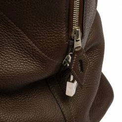 Hermes Hermès Cacao Togo Leather Bolide 45 Bag For Women -Deals Hermes Store luxury women hermes used handbags p428951 011