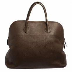 Hermes Hermès Cacao Togo Leather Bolide 45 Bag For Women -Deals Hermes Store luxury women hermes used handbags p428951 013