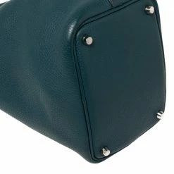 Hermes Malachite Clemence Leather Picotin Lock 18 Bag For Women -Deals Hermes Store luxury women hermes used handbags p432105 013