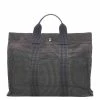 Hermes Grey Canvas Fourre Tout Tote Bag For Women -Deals Hermes Store luxury women hermes used handbags p434104 005