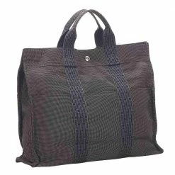 Hermes Grey Canvas Fourre Tout Tote Bag For Women -Deals Hermes Store luxury women hermes used handbags p434104 006