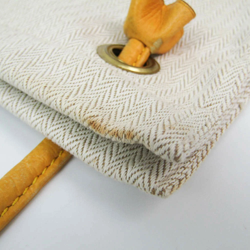 Hermes Beige Fabric, Cotton Mini Sac Shoulder Bag For Women 11 Hermes Beige Fabric, Cotton Mini Sac Shoulder Bag For Women - Image 9