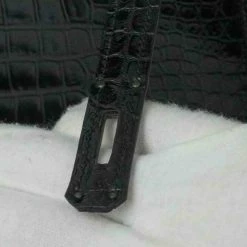 Hermes Black Porosus Crocodile Leather Gold Hardware Kelly Bag For Women -Deals Hermes Store luxury women hermes used handbags p436717 015