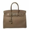 Hermes Etoupe Grey Togo Leather Palladium Hardware Birkin 35 Bag For Women -Deals Hermes Store luxury women hermes used handbags p436888 005