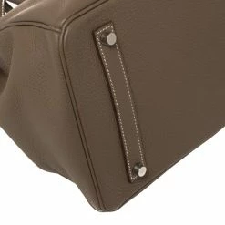 Hermes Etoupe Grey Togo Leather Palladium Hardware Birkin 35 Bag For Women -Deals Hermes Store luxury women hermes used handbags p436888 008