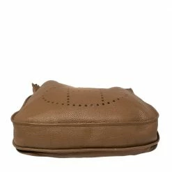 Hermes Alezan Taurillon Clemence Leather Evelyne III TGM Bag For Women -Deals Hermes Store luxury women hermes used handbags p436895 005