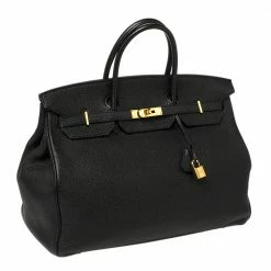 Hermes Black Togo Leather Gold Hardware Birkin 40 Bag For Women -Deals Hermes Store luxury women hermes used handbags p436898 011