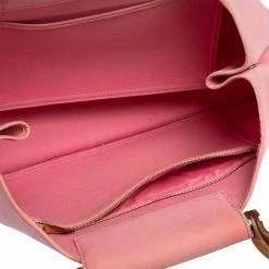Hermes Rose Pink Canvas Cabag Elan Tote For Women -Deals Hermes Store luxury women hermes used handbags p440516 008