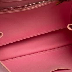 Hermes Rose Pink Canvas Cabag Elan Tote For Women -Deals Hermes Store luxury women hermes used handbags p440516 009