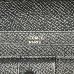 Hermes Black Leather Epsom Bearn Long Wallet For Women -Deals Hermes Store luxury women hermes used handbags p441728 001