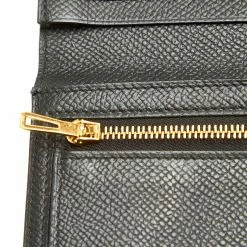 Hermes Black Leather Epsom Bearn Long Wallet For Women -Deals Hermes Store luxury women hermes used handbags p441728 004