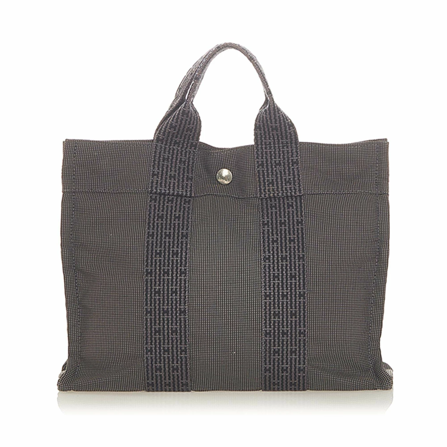Hermes Grey Canvas Herline PM Bag For Women 5 Hermes Grey Canvas Herline PM Bag For Women - Image 3