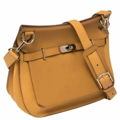Hermes Natural Sable/Ocre Swift And Togo Leather Jypsiere 28 Bag For Women -Deals Hermes Store luxury women hermes used handbags p445888 012