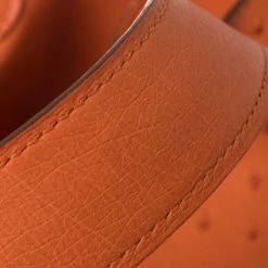 Hermes Hermès Poppy Ostrich Lock Picotin MM Bag For Women -Deals Hermes Store luxury women hermes used handbags p445900 004