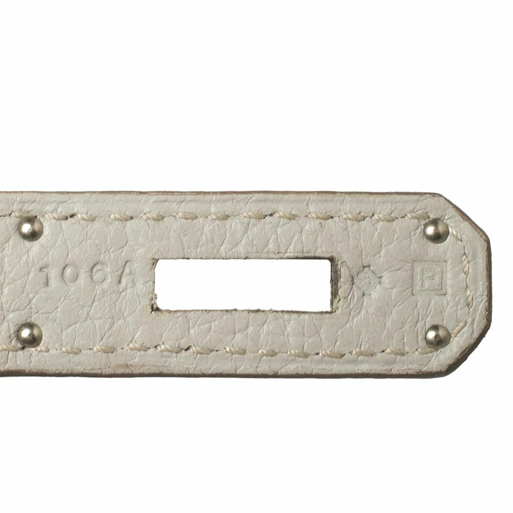 Hermes Hermès Gris Perle Togo Leather Palladium Finished Birkin 40 Bag For Women 13 Hermes Hermès Gris Perle Togo Leather Palladium Finished Birkin 40 Bag For Women - Image 11