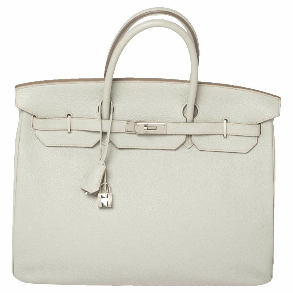 Hermes Hermès Gris Perle Togo Leather Palladium Finished Birkin 40 Bag For Women 3 Hermes Hermès Gris Perle Togo Leather Palladium Finished Birkin 40 Bag For Women