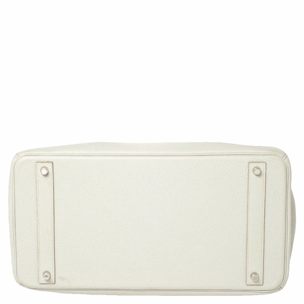 Hermes Hermès Gris Perle Togo Leather Palladium Finished Birkin 40 Bag For Women 10 Hermes Hermès Gris Perle Togo Leather Palladium Finished Birkin 40 Bag For Women - Image 8