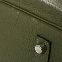 Hermes Vert Pelouse Togo Leather Palladium Finished Birkin 35 Bag For Women -Deals Hermes Store luxury women hermes used handbags p445912 010