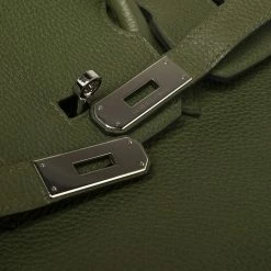 Hermes Vert Pelouse Togo Leather Palladium Finished Birkin 35 Bag For Women -Deals Hermes Store luxury women hermes used handbags p445912 019