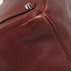 Hermes Rubis Togo Leather Palladium Finished Birkin 35 Bag For Women -Deals Hermes Store luxury women hermes used handbags p445930 008