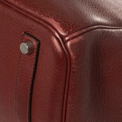 Hermes Rubis Togo Leather Palladium Finished Birkin 35 Bag For Women -Deals Hermes Store luxury women hermes used handbags p445930 010