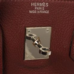 Hermes Rubis Togo Leather Palladium Finished Birkin 35 Bag For Women -Deals Hermes Store luxury women hermes used handbags p445930 016