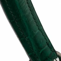 Hermes Hermès Vert Emerald Shine Crocodile Porosus Palladium Finished Kelly Sellier 35 Bag For Women -Deals Hermes Store luxury women hermes used handbags p445938 004
