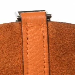 Hermes Orange Togo Leather Lock Picotin PM Bag For Women -Deals Hermes Store luxury women hermes used handbags p446482 001