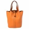 Hermes Orange Togo Leather Lock Picotin PM Bag For Women -Deals Hermes Store luxury women hermes used handbags p446482 1623063804 015
