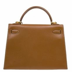 Hermes Orange Epsom Leather Gold Hardware Kelly Sellier 32 Bag For Women -Deals Hermes Store luxury women hermes used handbags p44717 004