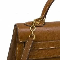 Hermes Orange Epsom Leather Gold Hardware Kelly Sellier 32 Bag For Women -Deals Hermes Store luxury women hermes used handbags p44717 007