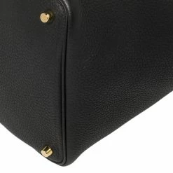 Hermes Black Clemence Leather Lock Picotin PM Bag For Women -Deals Hermes Store luxury women hermes used handbags p449670 008