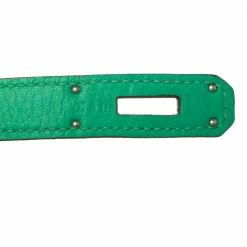 Hermes Menthe Taurillon Clemence Leather Palladium Finished Kelly Retourne 35 Bag For Women -Deals Hermes Store luxury women hermes used handbags p450037 008