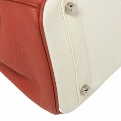 Hermes Rouge Pivoine Craie Clemence Leather Palladium Finished Birkin 30 Bag For Women -Deals Hermes Store luxury women hermes used handbags p450058 009