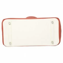 Hermes Rouge Pivoine Craie Clemence Leather Palladium Finished Birkin 30 Bag For Women -Deals Hermes Store luxury women hermes used handbags p450058 013