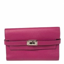 Hermes Tosca Epsom Leather Kelly Wallet For Women